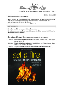 Kirchliche Nachricht